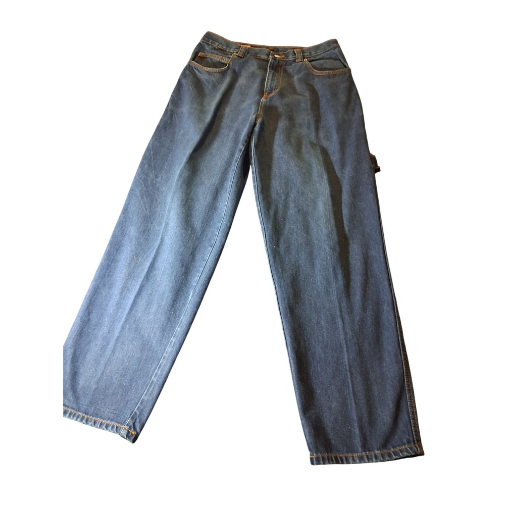 Iceberg Jeans Mens Carpenter Denim Pants Blue Made in Italy Vintage 32x31.5